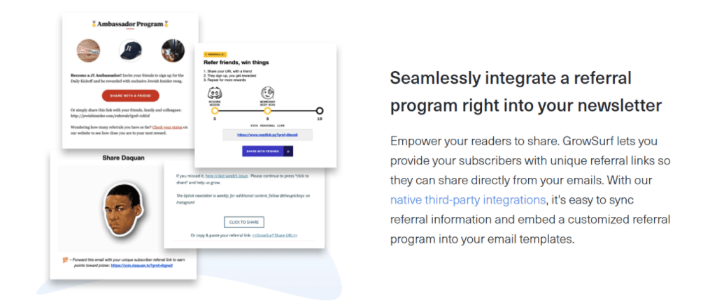email newsletter referral program