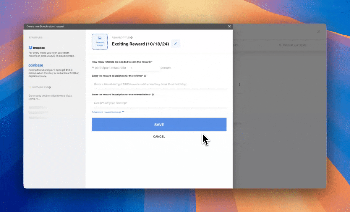 Reward Recommendations in GrowSurf