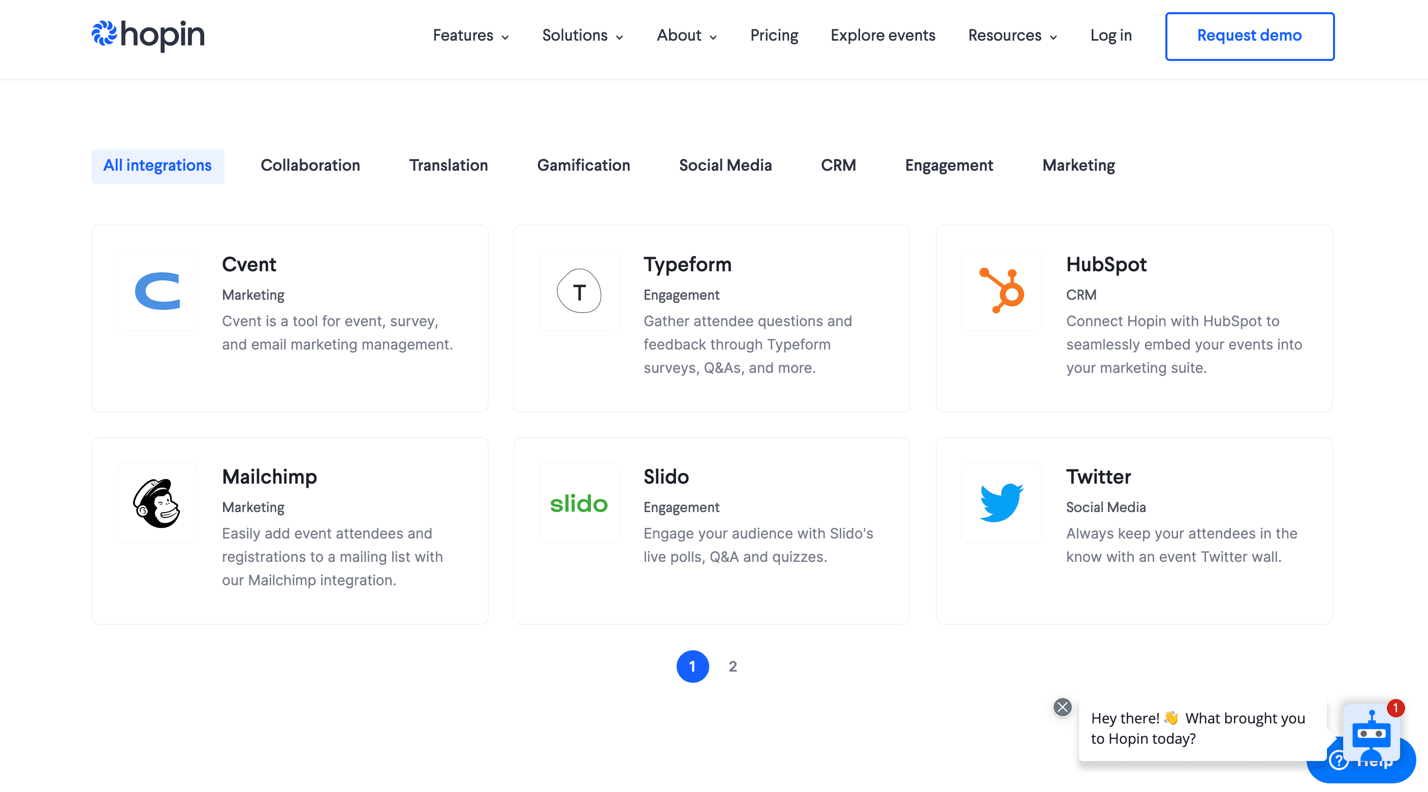 social proof example Hopin