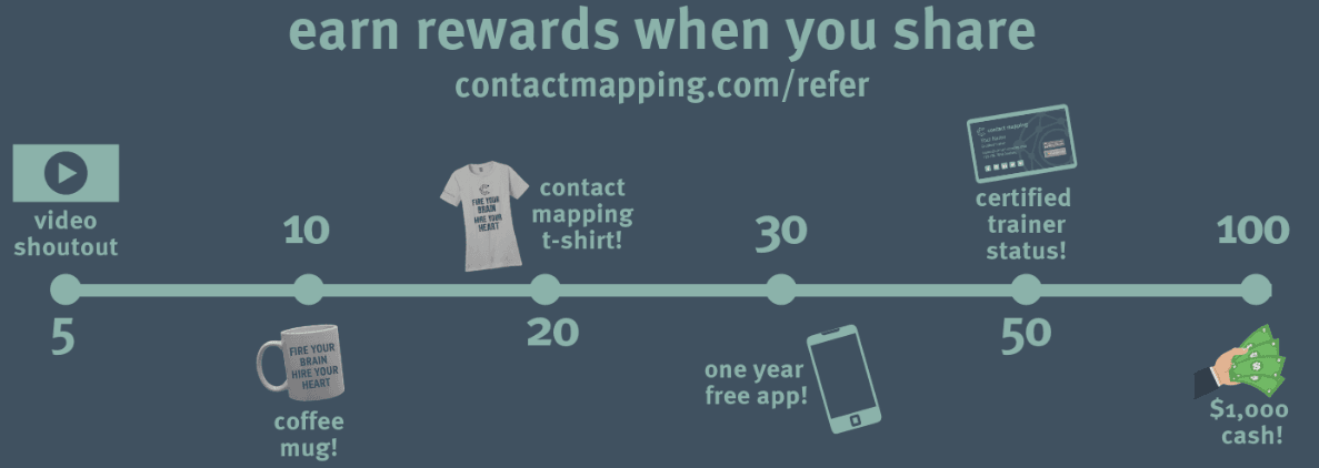 Contact Mapping referral program rewards