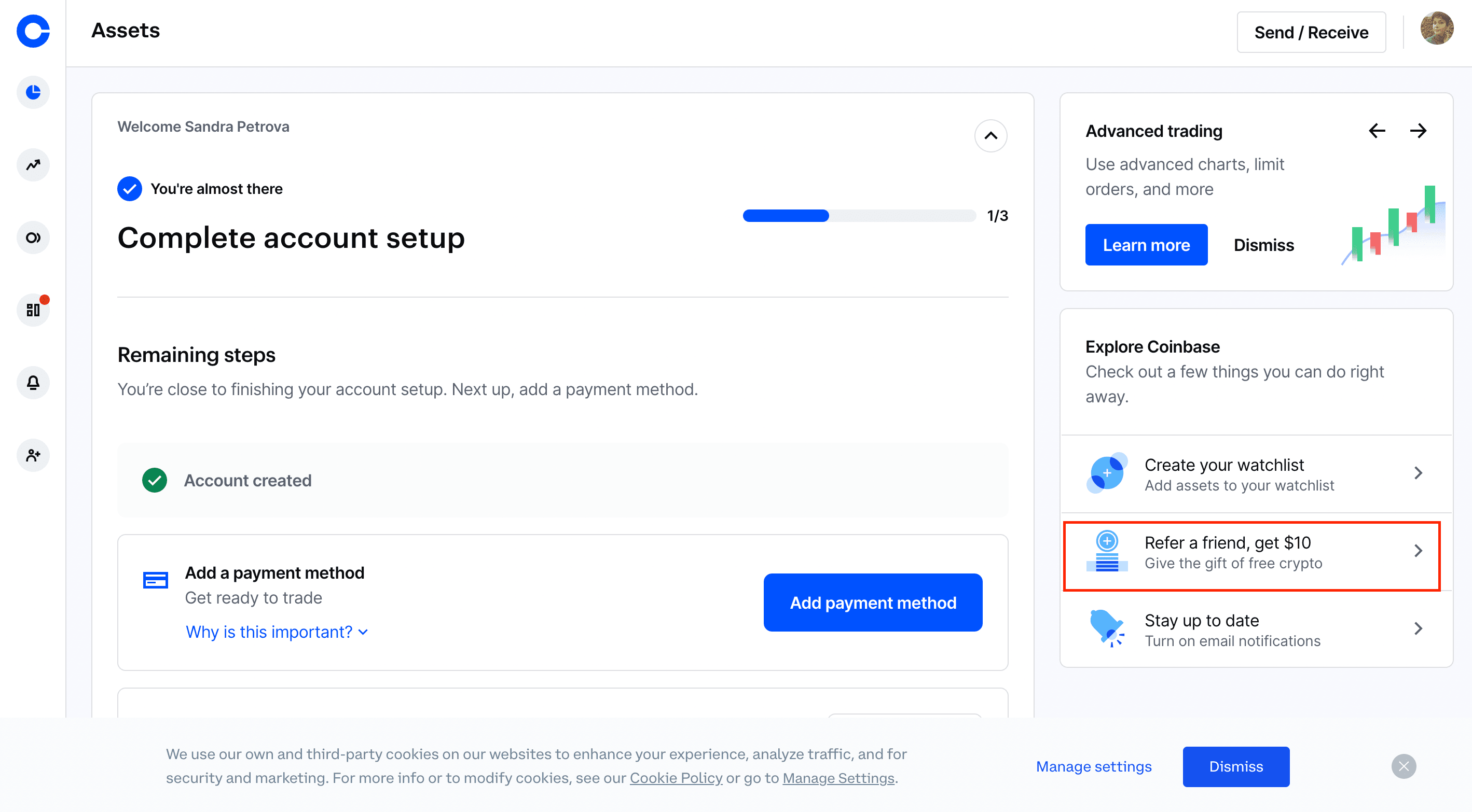 coinbase referral program