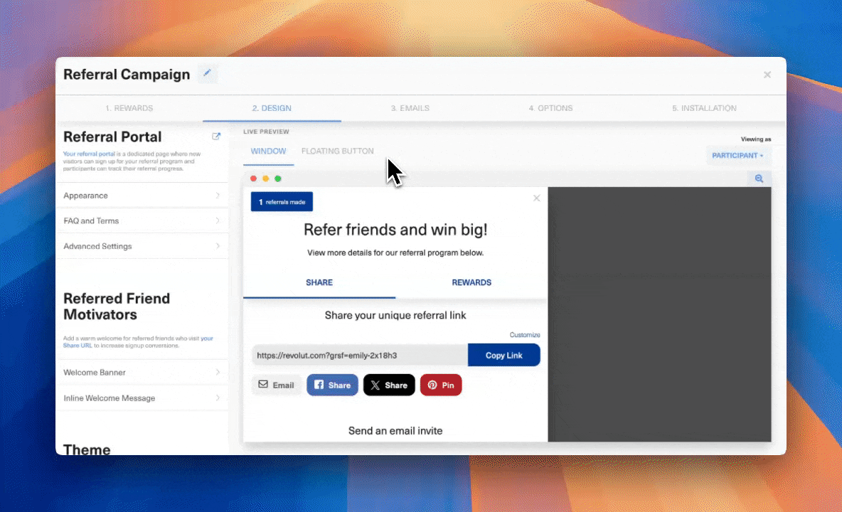 Custom Referral Portal Domain in GrowSurf