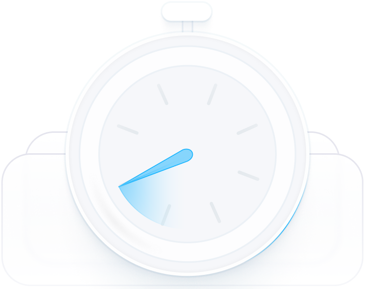 Fast setup time icon