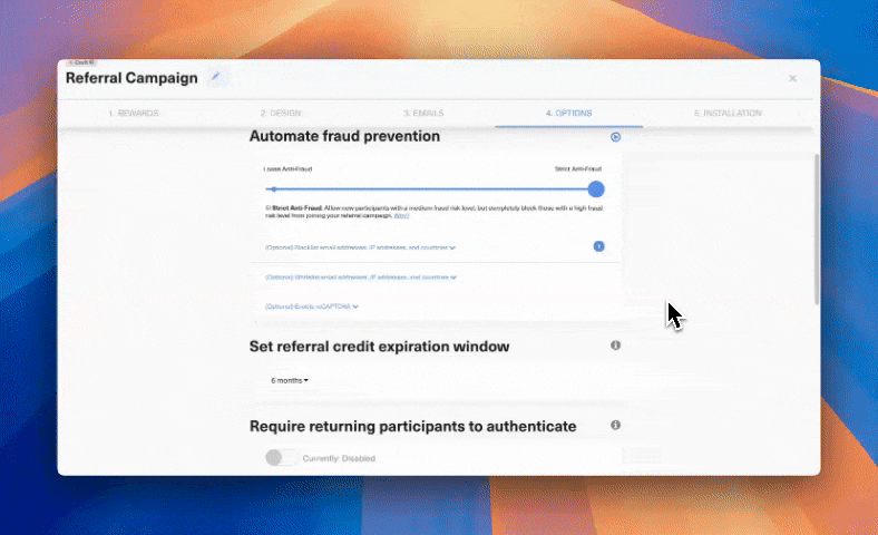 Blacklist Attributes in GrowSurf