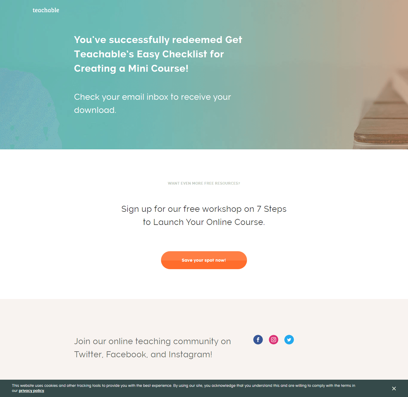 Teachable Keeps it Short and to the Point