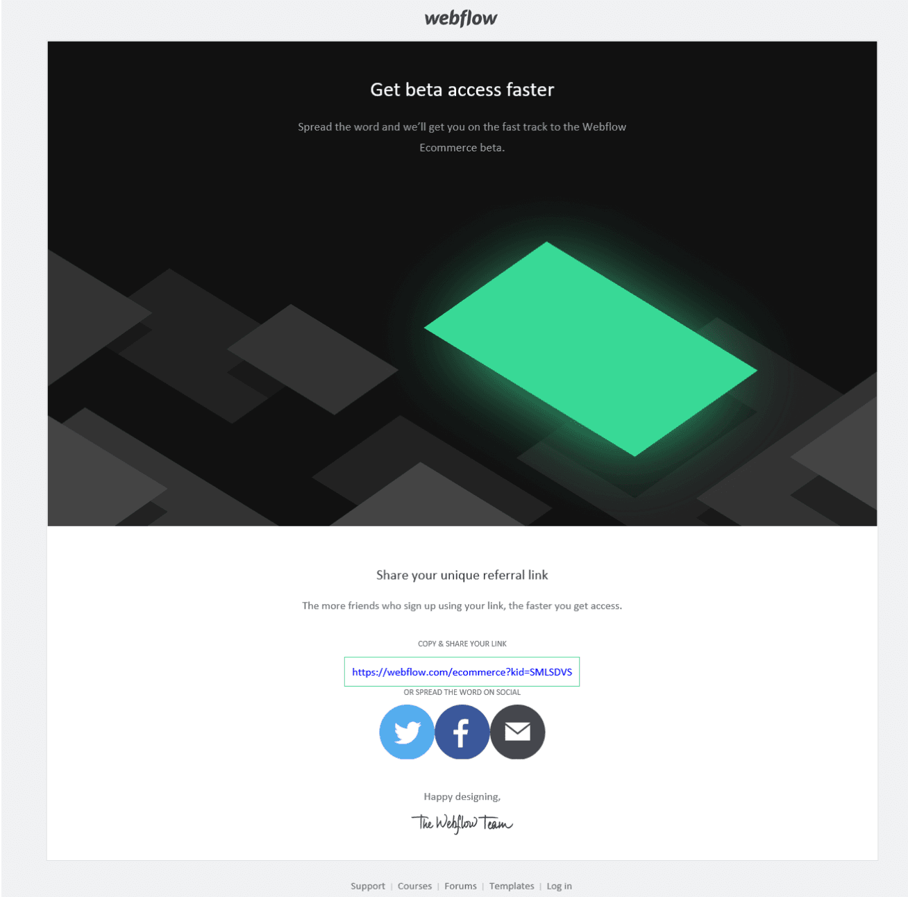 add social share buttons to your referral program